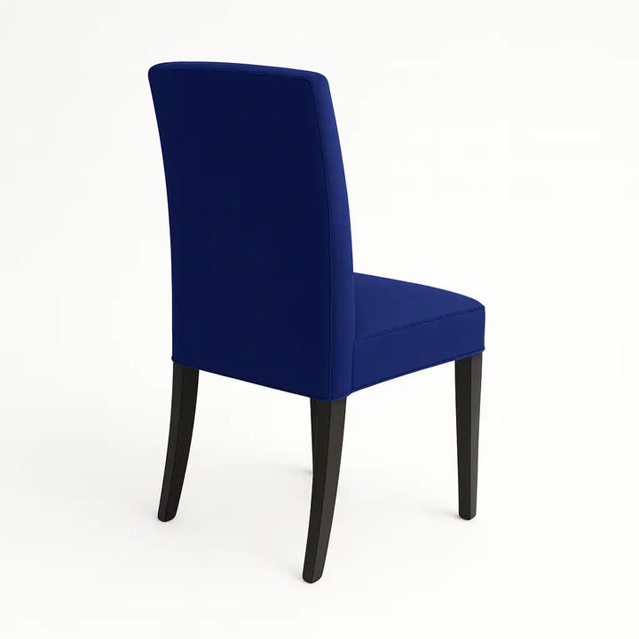 Housse de chaise Lola de couleur bleu marine vue arrière