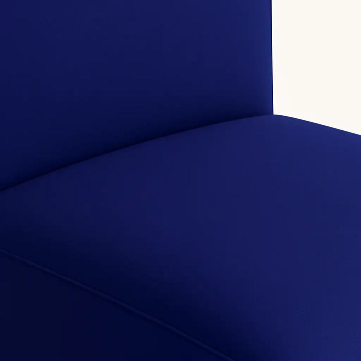 Housse de chaise Lola de couleur bleu marine zoom texture