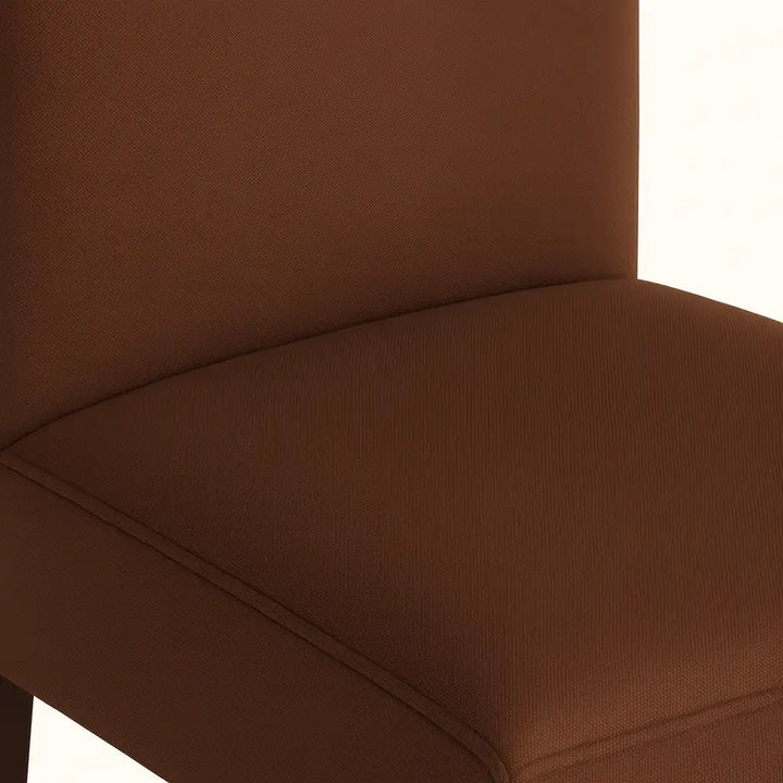 Housse de chaise Lola de couleur café zoom texture