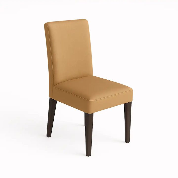 Housse de chaise Lola de couleur camel vue avant principal