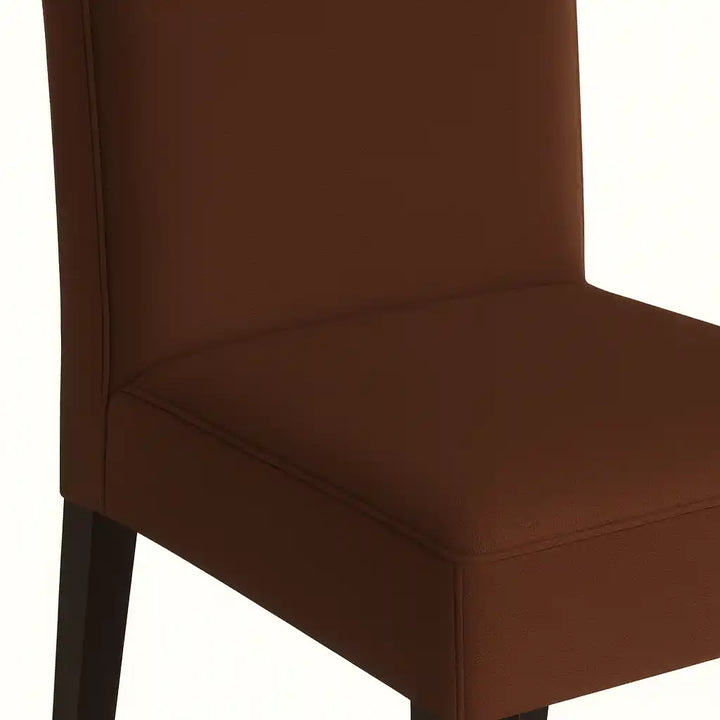 Housse de chaise Lola de couleur chocolat zoom texture