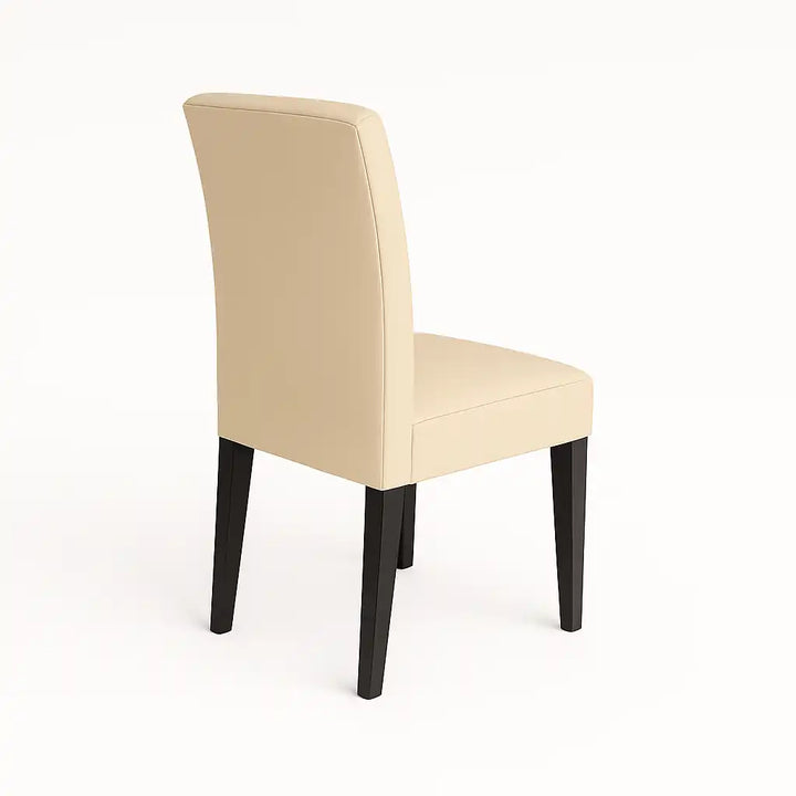 Housse de chaise Lola de couleur crème vue arrière