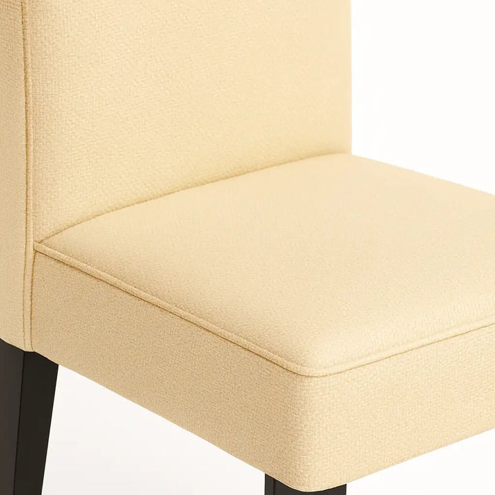 Housse de chaise Lola de couleur crème zoom texture