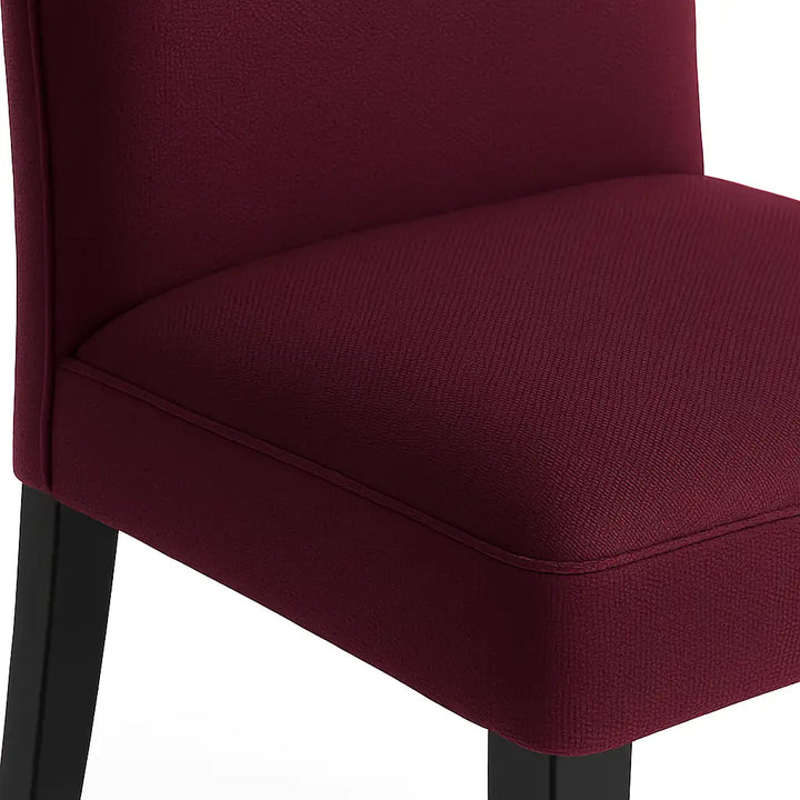 Housse de chaise Lola de couleur grappe zoom texture