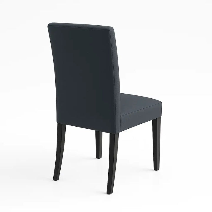 Housse de chaise Lola de couleur anthracite vue arrière