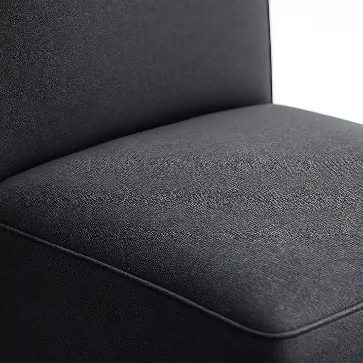 Housse de chaise Lola de couleur anthracite zoom texture