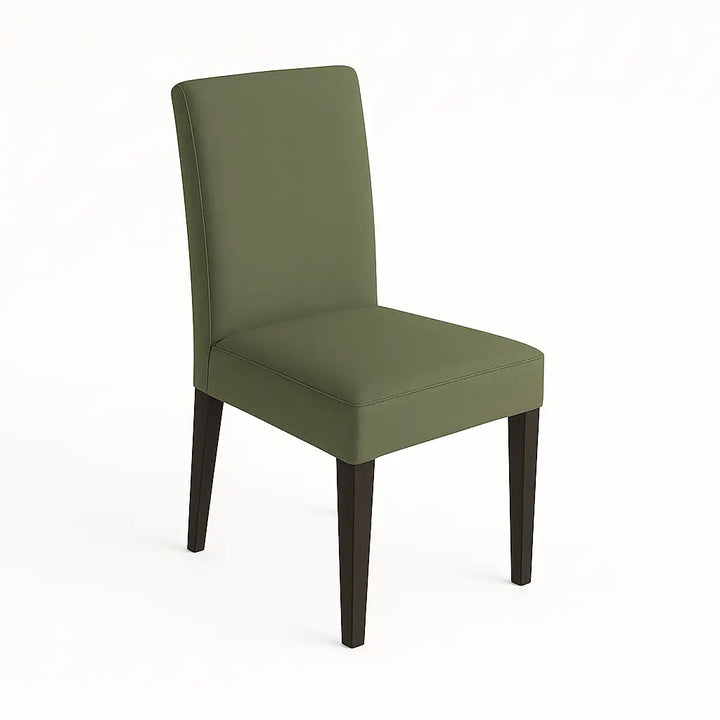 Housse de chaise Lola de couleur kaki vue avant principal