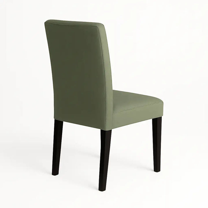 Housse de chaise Lola de couleur kaki vue arrière