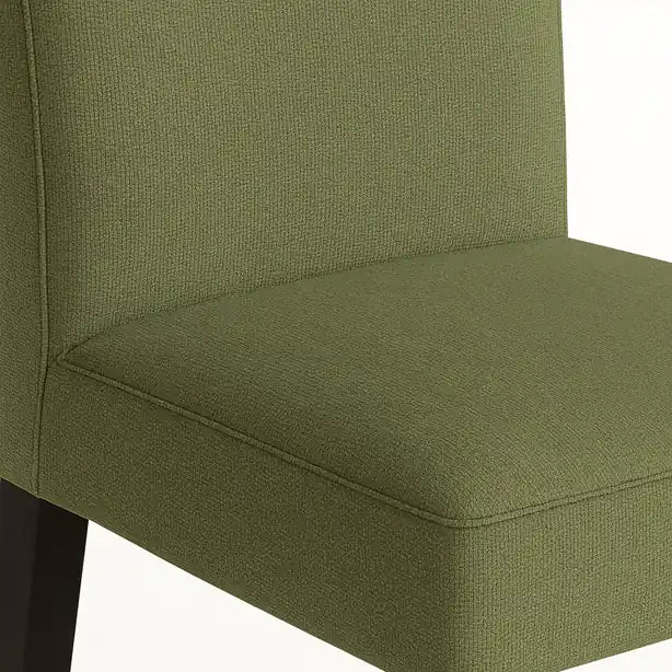 Housse de chaise Lola de couleur kaki zoom texture