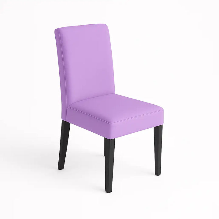 Housse de chaise Lola de couleur lilas vue avant principal