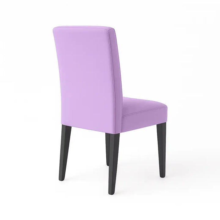 Housse de chaise Lola de couleur lilas vue arrière