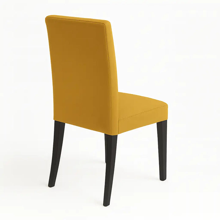 Housse de chaise Lola de couleur moutard vue arrière
