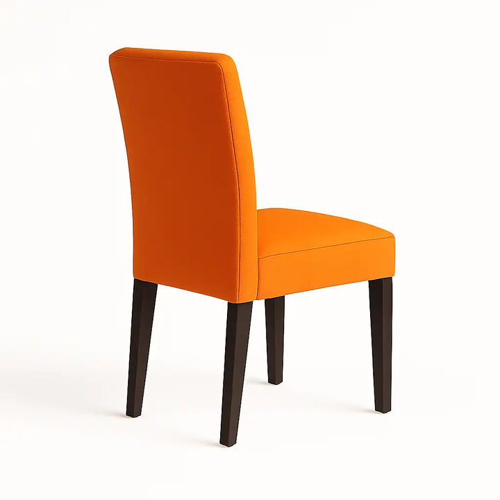 Housse de chaise Lola de couleur orange vue arrière