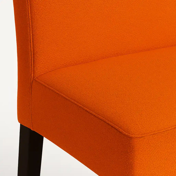 Housse de chaise Lola de couleur orange zoom texture
