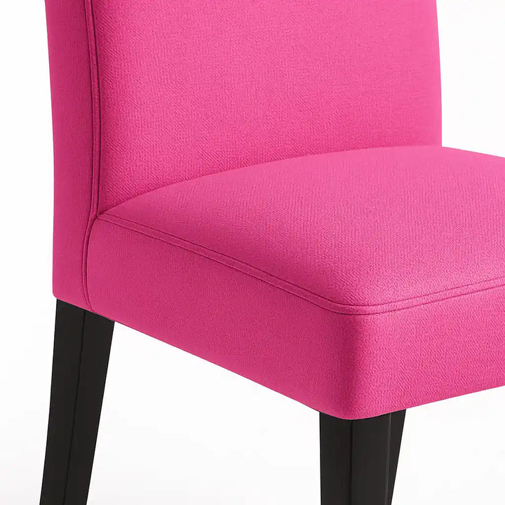 Housse de chaise Lola de couleur rose zoom texture