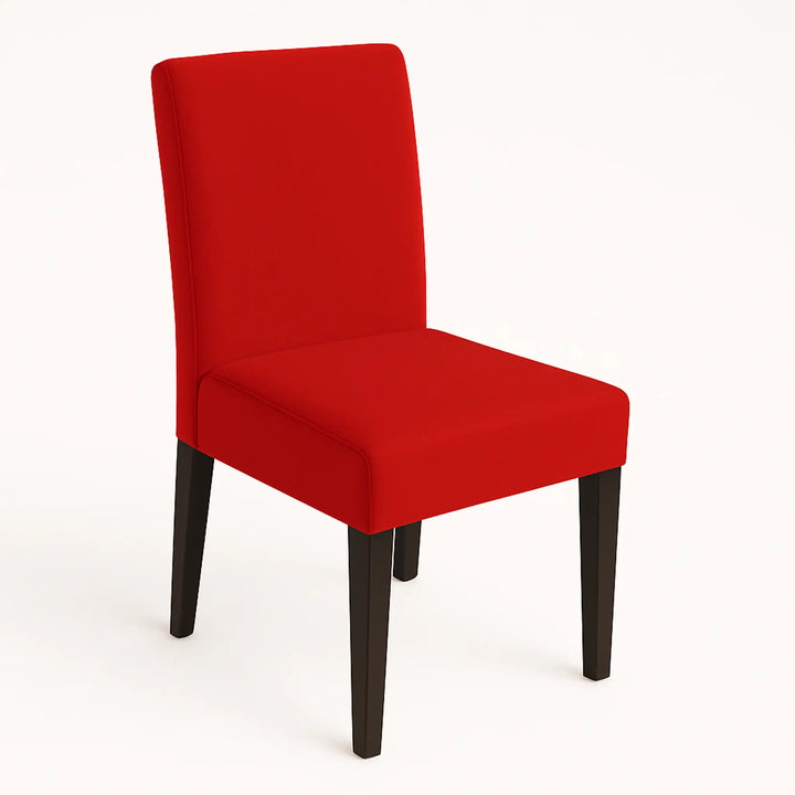 Housse de chaise Lola de couleur rouge vue avant principal