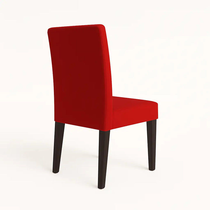 Housse de chaise Lola de couleur rouge vue arrière