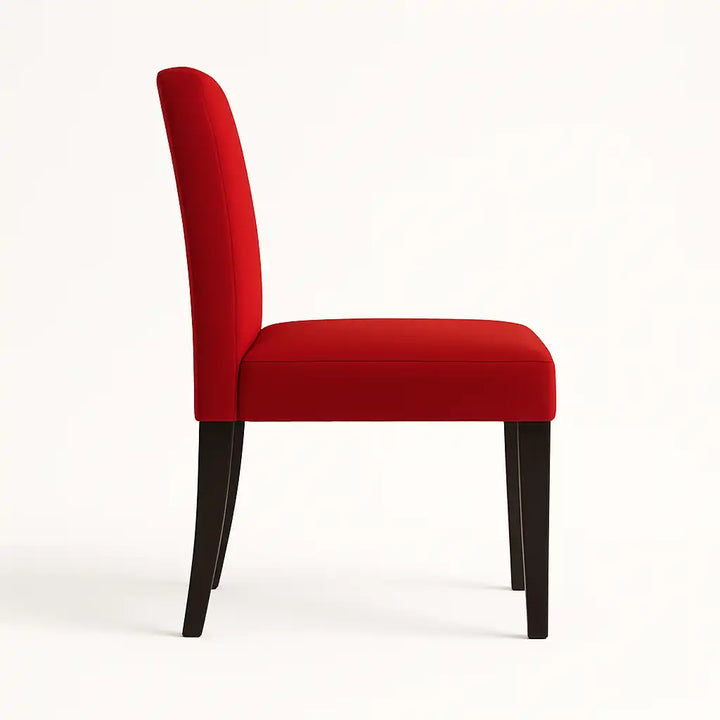 Housse de chaise Lola de couleur rouge vue de profil