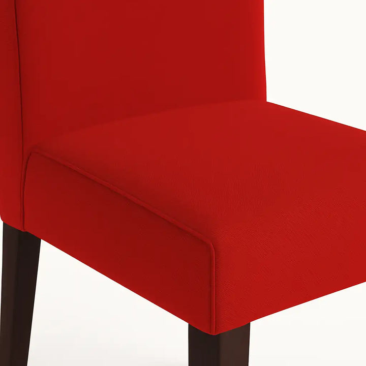 Housse de chaise Lola de couleur rouge zoom texture