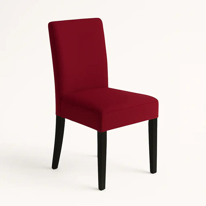 Housse de chaise Lola de couleur bordeaux vue avant principal
