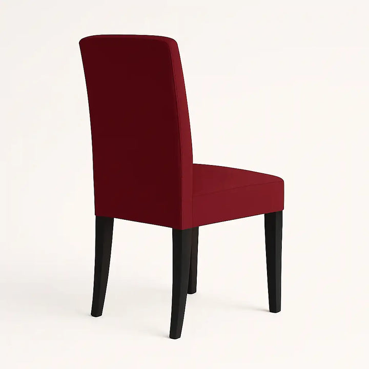 Housse de chaise Lola de couleur bordeaux vue arrière