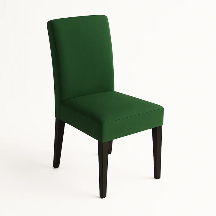 Housse de chaise Lola de couleur vert vue avant principal