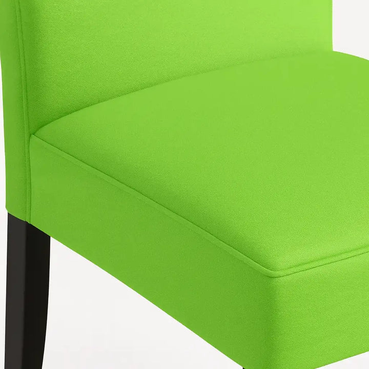 Housse de chaise Lola de couleur vert pomme zoom texture