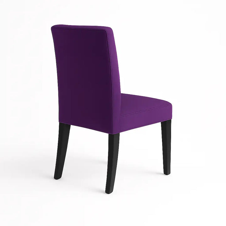 Housse de chaise Lola de couleur violet vue arrière