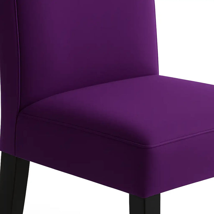 Housse de chaise Lola de couleur violet zoom texture