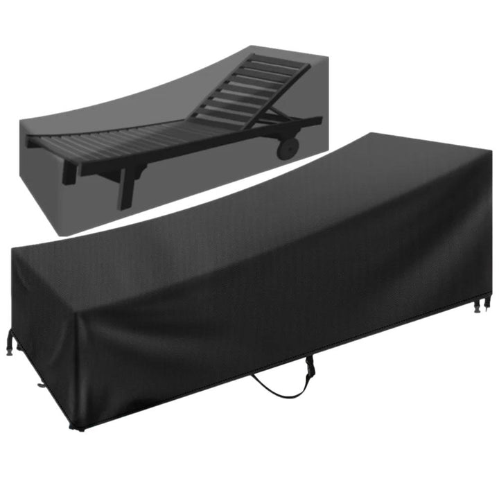 Housse de chaise longue imperméable Valeria de couleur noir