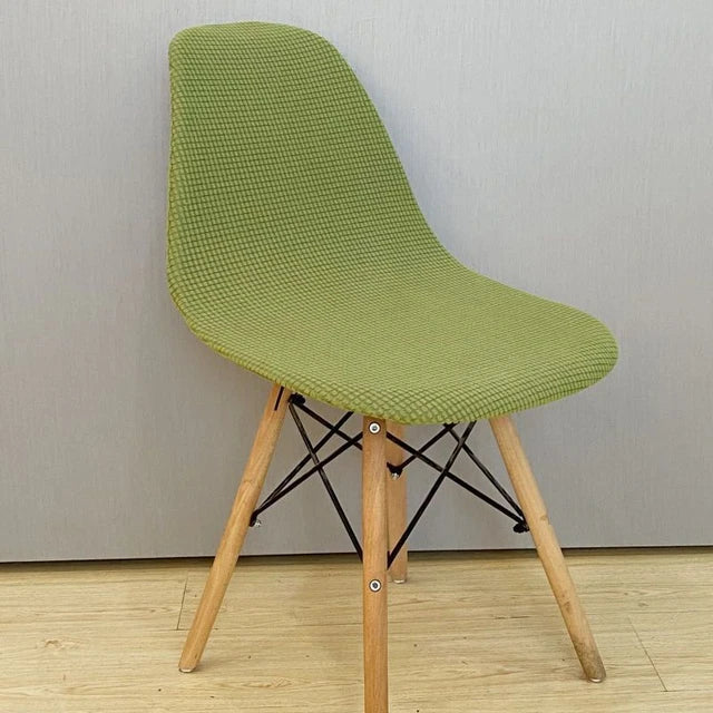 Housse de chaise scandinave en Jacquard Justine de couleur pistache