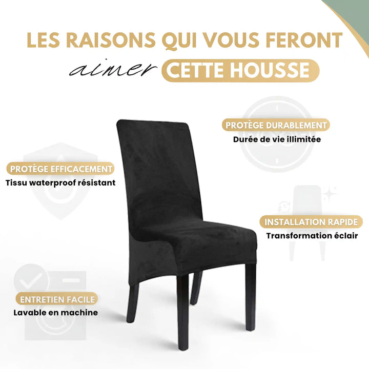 Housse extensible, résistante à l’eau, facile à installer et entretenir, idéale pour protéger vos meubles avec élégance.