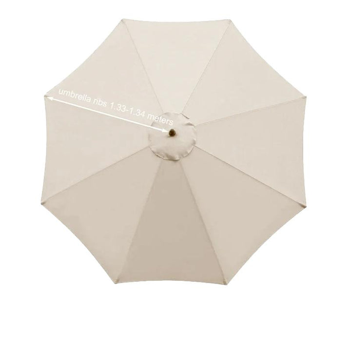 Housse de parasol imperméable Elvira de couleur beige à 8 côtés 2,7m