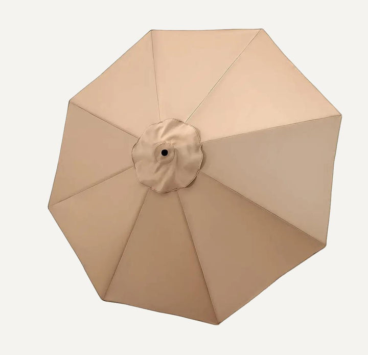 Housse de parasol imperméable Elvira de couleur beige à 8 côtés