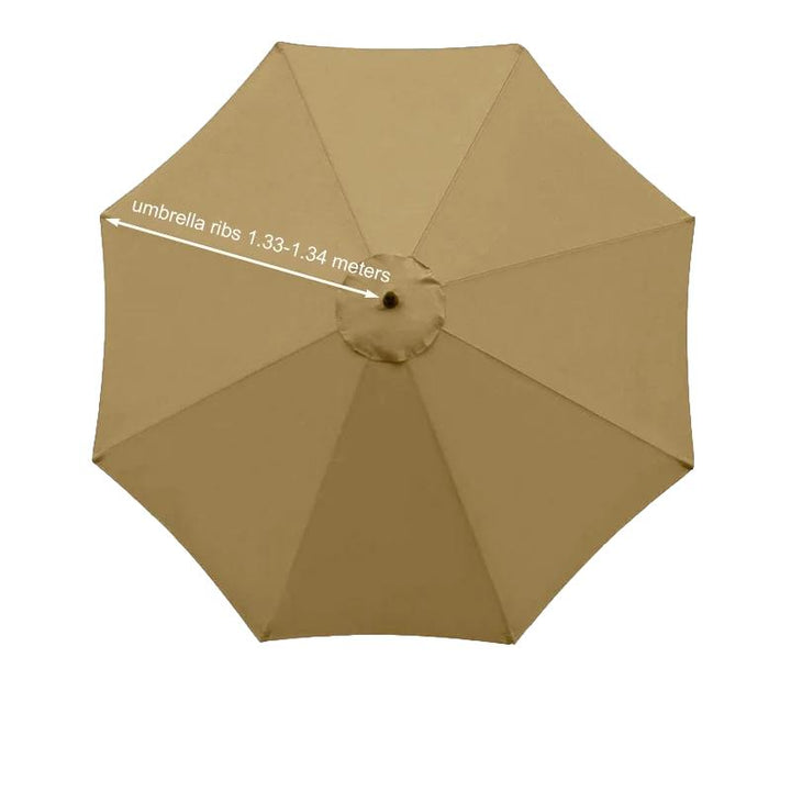 Housse de parasol imperméable Elvira de couleur taupe à 8 côtés 2,7m