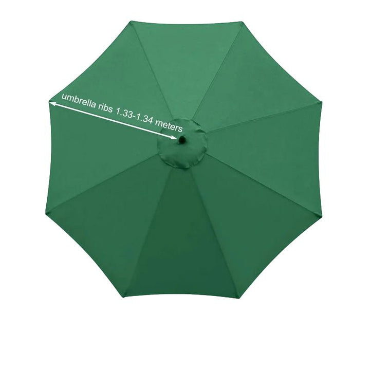 Housse de parasol imperméable Elvira de couleur vert à 8 côtés 2,7m