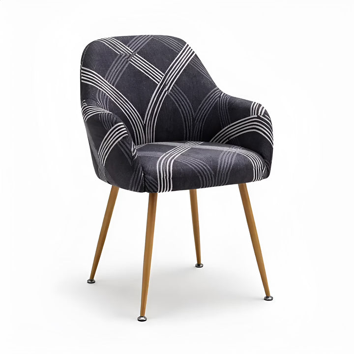 Housse de chaise avec accoudoirs à motifs Chloé – motifs antique vue 360°