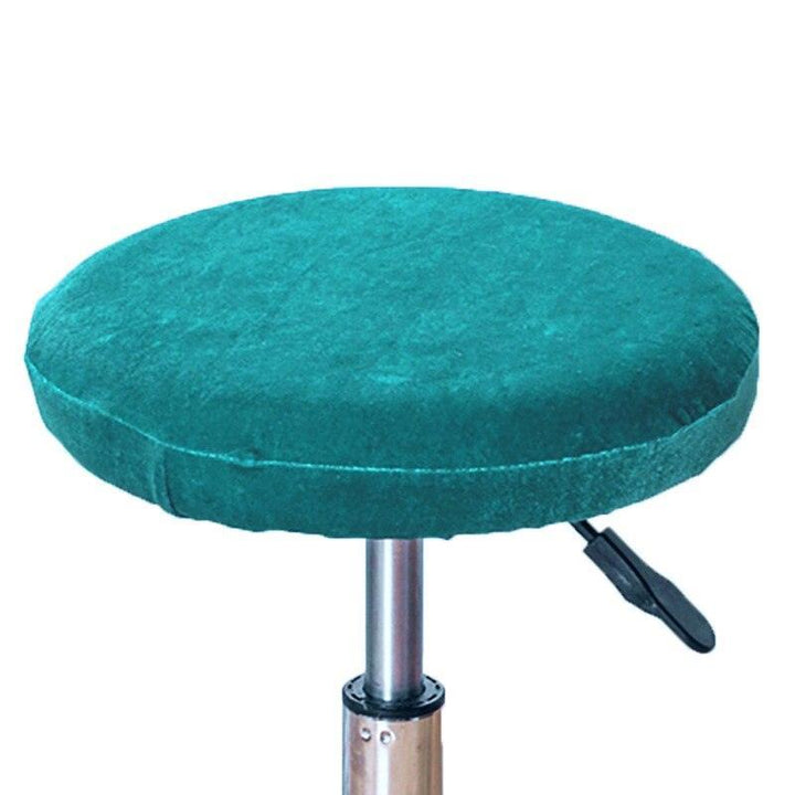 High quality Soft Velvet Chair Cover Bar Stool Covers Elastic seat Cover Chair Protector Solid Color Home Chairs Slipcover - Atelier de la housse