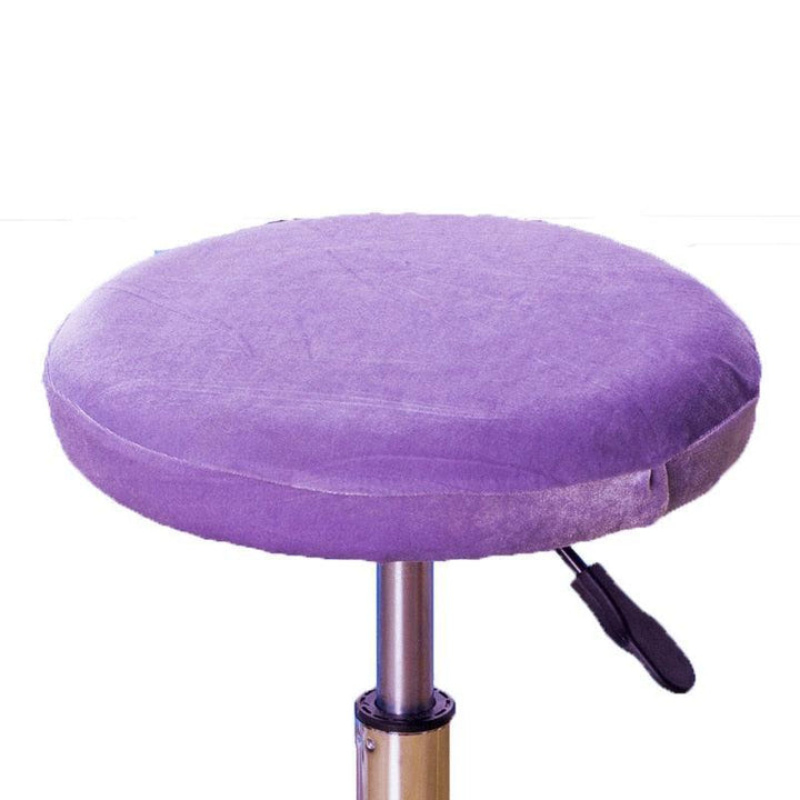 High quality Soft Velvet Chair Cover Bar Stool Covers Elastic seat Cover Chair Protector Solid Color Home Chairs Slipcover - Atelier de la housse