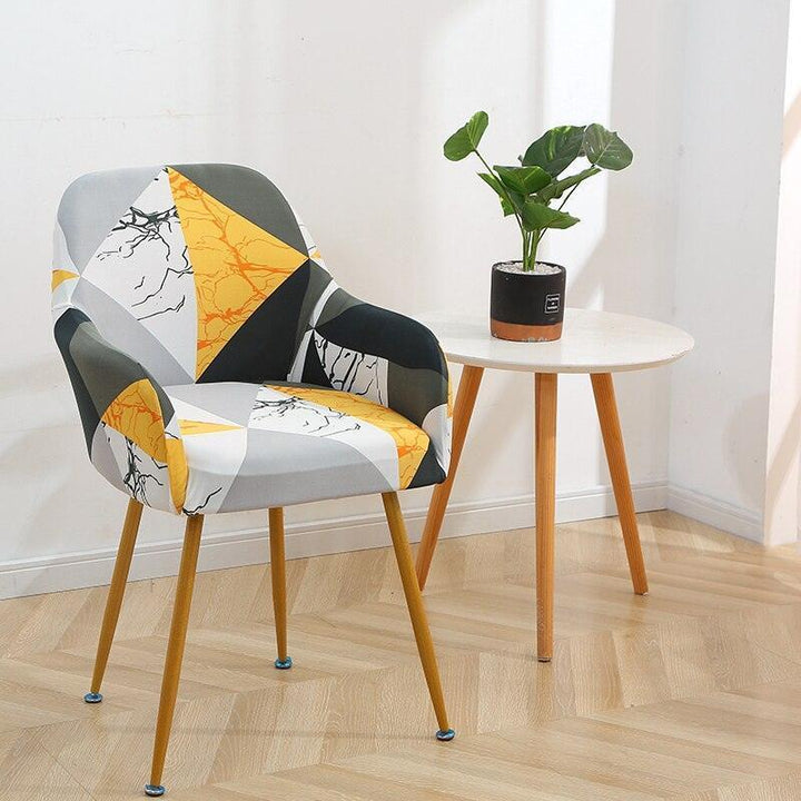 Housse de chaise design avec accoudoir - Alma - Atelier de la housse