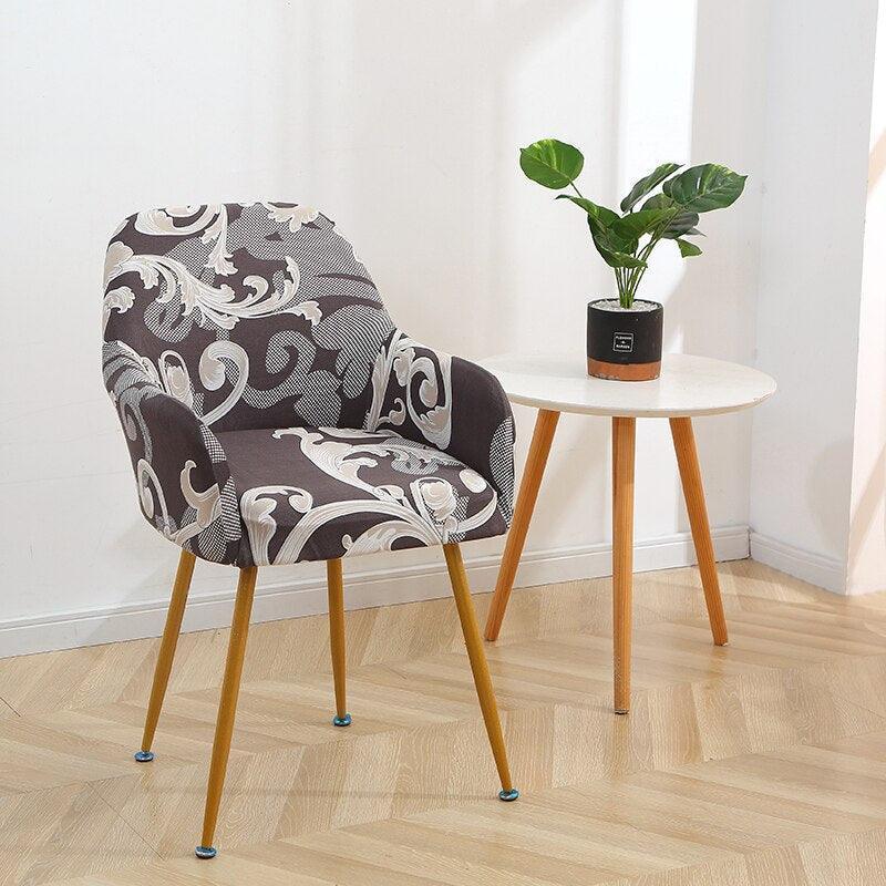 Housse de chaise design avec accoudoir - Chloé – Ma housse de chaise